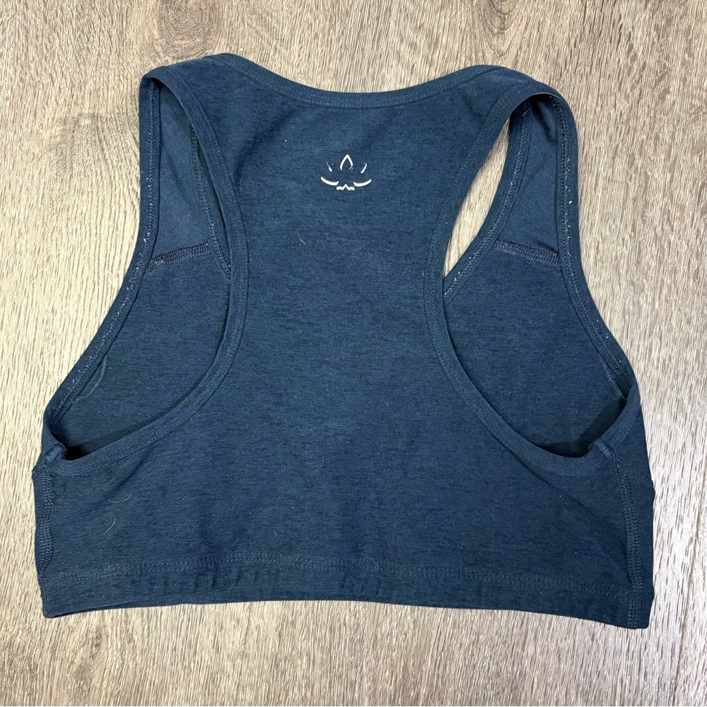 Beyond Yoga Large Spacedye Lift Your Spirits Racerback Sports Bra Nocturnal Navy - Picture 4 of 10